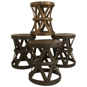 Paul Frankl Rattan Stools