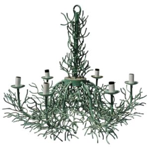 Sculptural Iron and Brass Bench in the Style of Jean Royere