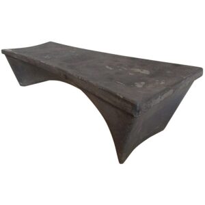 Unusual Neoclassical style Bench with Spires & Classical Masks