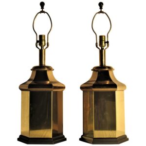 Black Lacquered Lamp by Roe Kasian - 1970's