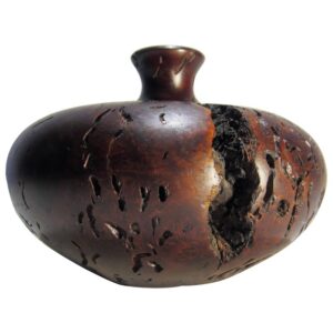 Early 19th C. Massive Freeform Burlwood Bowl