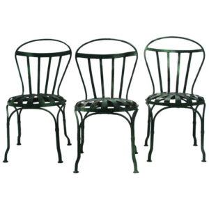 Francois Carre' Spring Seat Sunburst Chairs