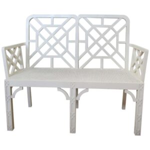 Riveted Strap Iron Garden Bench