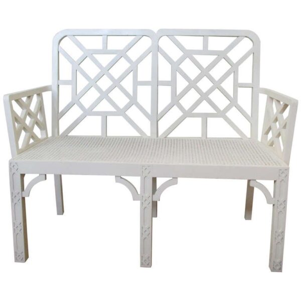 Riveted Strap Iron Garden Bench