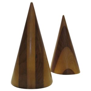 Studio Ceramic Raku Weed Pot Vases by Nancy Jurs - 1970's