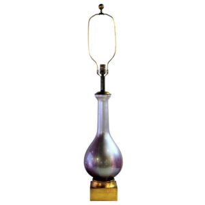 Mid 20th Century Tall Speckle Glaze Lamps