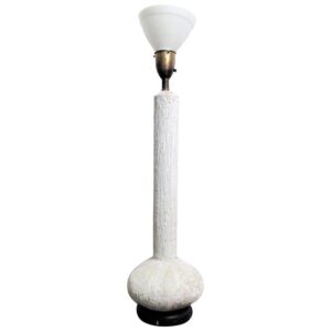 Brutalist Iron Sculpture Table & Lamp by Harry Balmer for Laurel