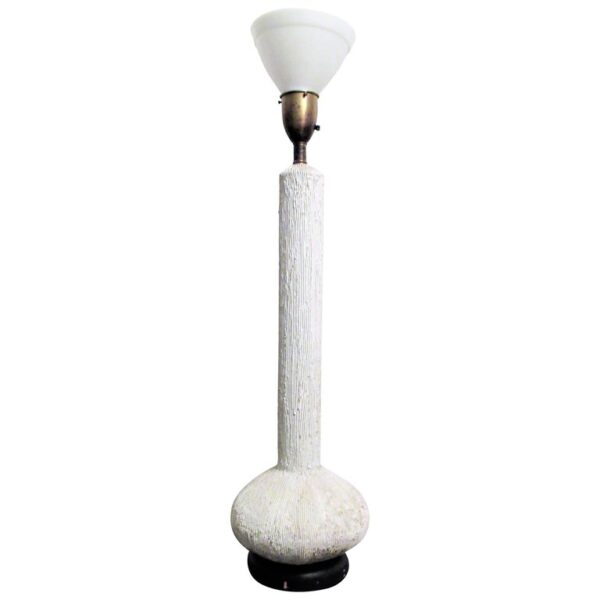 Brutalist Iron Sculpture Table & Lamp by Harry Balmer for Laurel