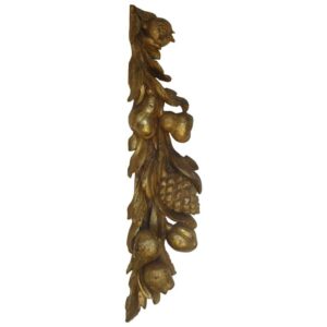 Patinated Gilt Copper Wire Bird Wall Sculpture