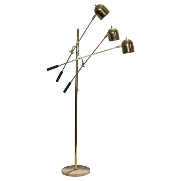 Brilliant Teal Blue and Gilded Murano Glass Marbro Lamp