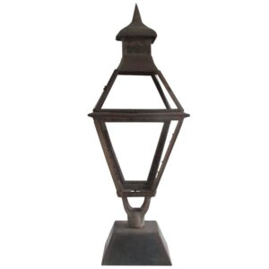Tole Painted Metal Bamboo Chandelier