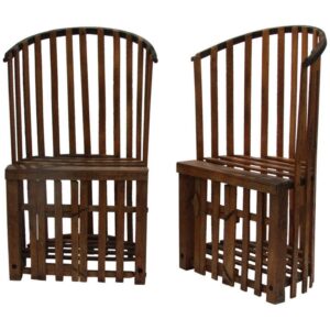 French Art Deco Iron Lounge Chairs
