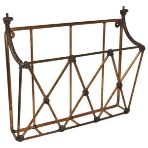 Faux Bamboo Gilt Metal Book Stand Italy