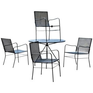 Rare Modernist Iron Chairs by Russell Woodard
