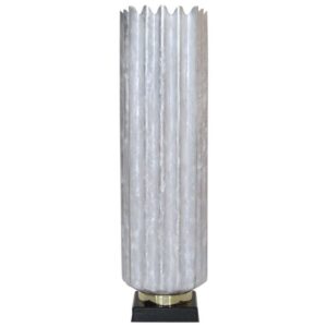 Rare Iron & Vellum Paper Shade Lamp by Ben Siebel for Raymor