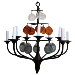 Francoise Carre' Cantilever Base Spring Steel Armchairs