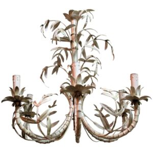 Pair Fluted Porcelain Lamps by Gerald Thurston for Lightolier