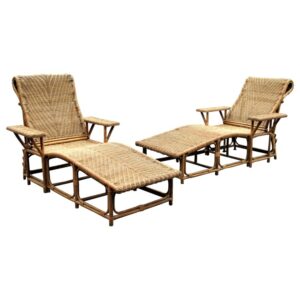 Faux Bamboo Iron Stool