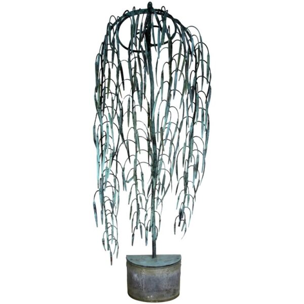 Oversize Green Blown Glass Bottle Lamp