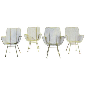 Rare 1940's Salterini Classical X Back Iron Chairs