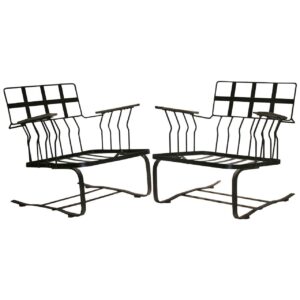 Modernist Wrought Iron Sectional by Woodard