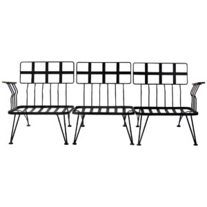 Neoclassical French Iron Armchairs